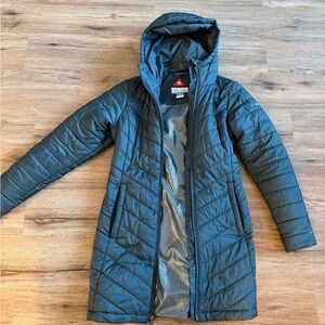 Columbia Moss Green Quilted Jacket with Omni-Heat